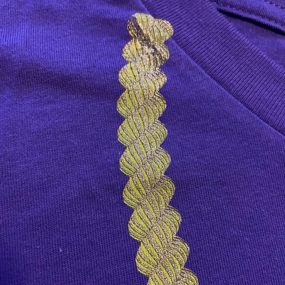 NWOT Men’s Gold Chain Medallion Stick Figure Shirt Small- X-Large V.I.Tees - Picture 7 of 7